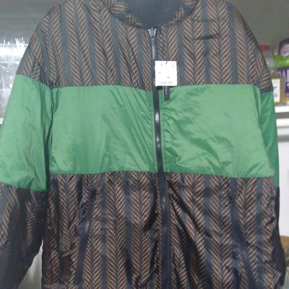 new ZARA men jacket coat reversible 6096/380/700 g